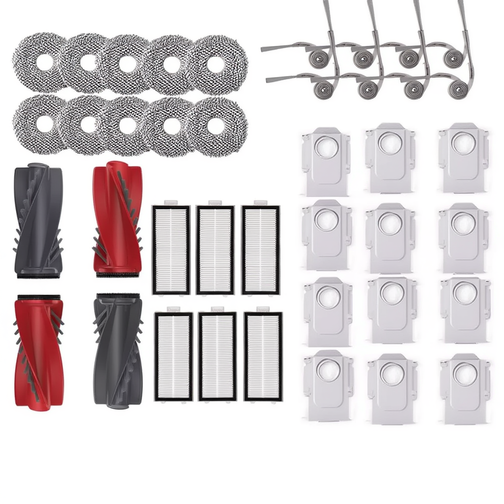 Kit de Pièces de Rechange - Brosses, Filtres, Mops et Sacs